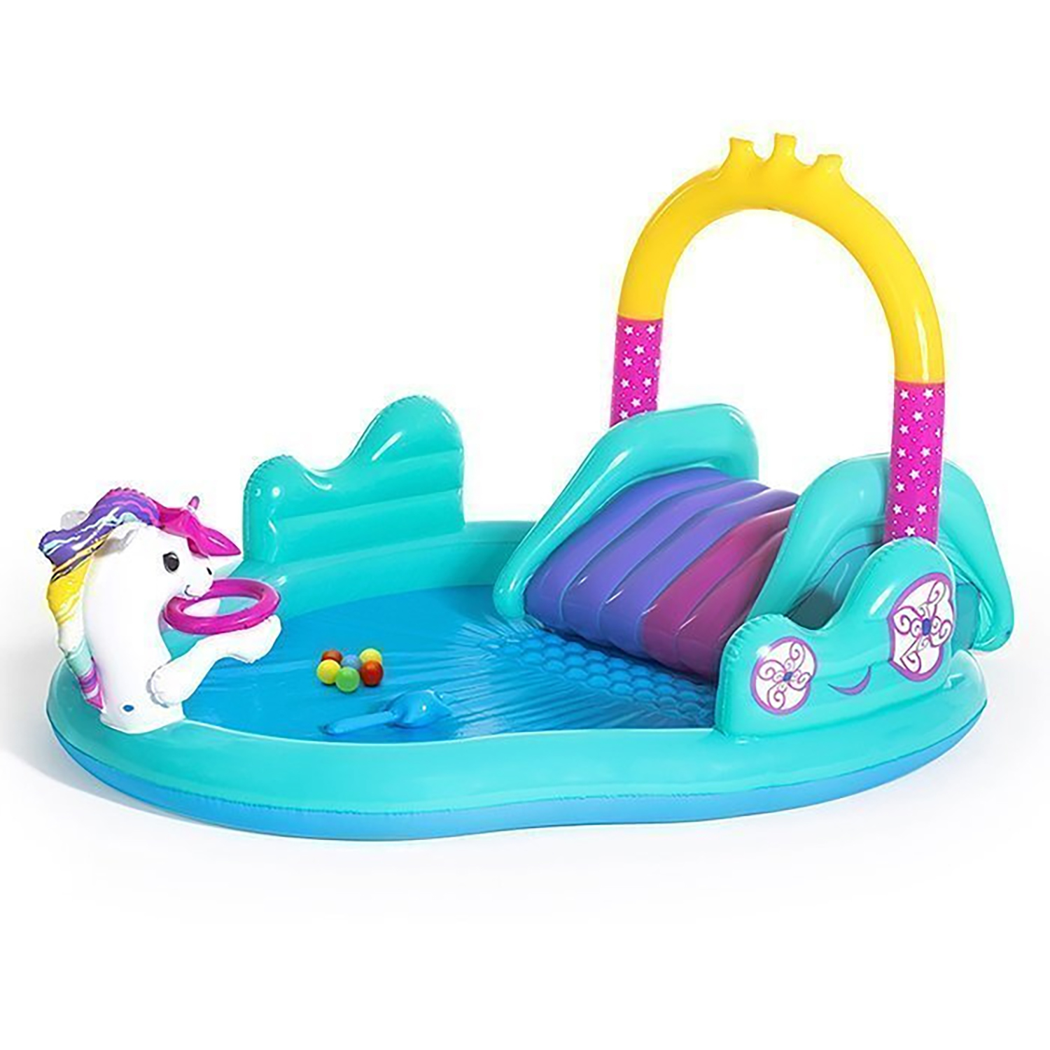 Игровой центр с бассейном Magical Unicorn от 2 лет, 274*198*137 см Bestway (53097) Игровой центр с бассейном Magical Unicorn от 2 лет, 274*198*137 см Bestway (53097)