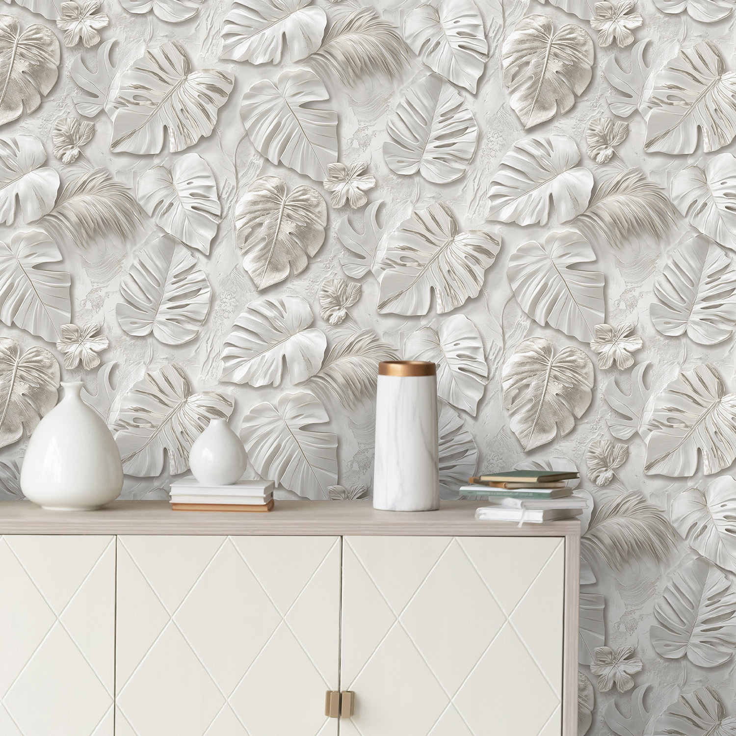 Обои флиз Victoria Stenova Madeira (бел./беж.) 585555 1.06*10м *6