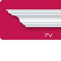 Плинтус потолочный  V7  2.0м 45*45  ЛАГОМ  *54/80