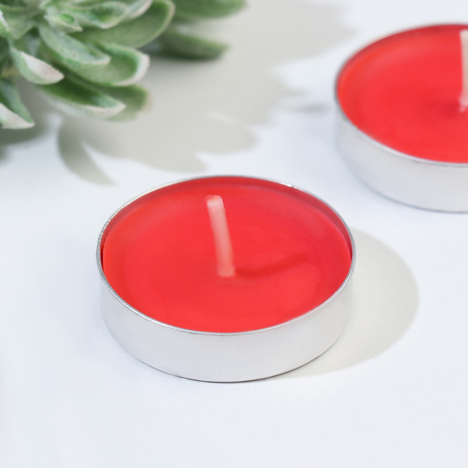 Набор свечей чайных ароматических, 6 шт, клубника 9814701