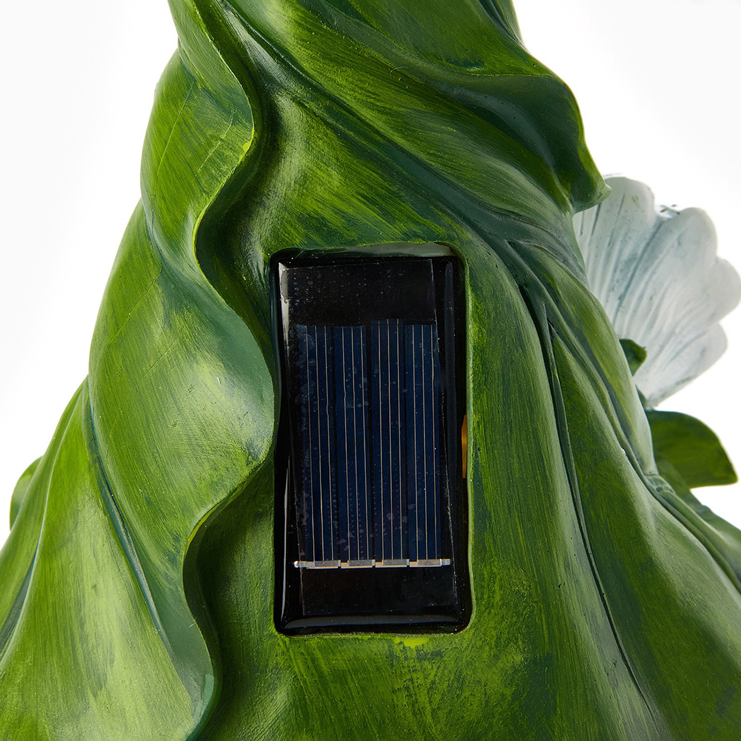 Садовая фигура с подсветкой "Гном с цветочком" 20х17х31.5см   10824129