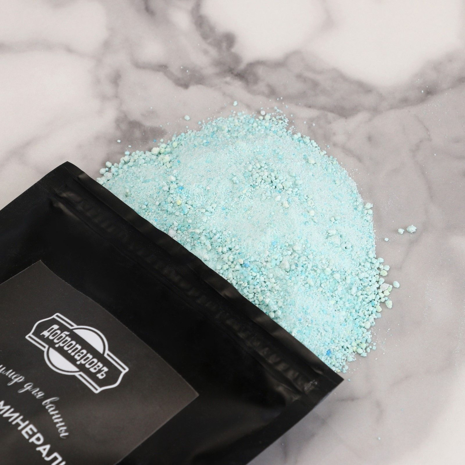 Шиммер с морской солью "МОРСКИЕ МИНЕРАЛЫ" 160 г "Добропаровъ" синий 7980383