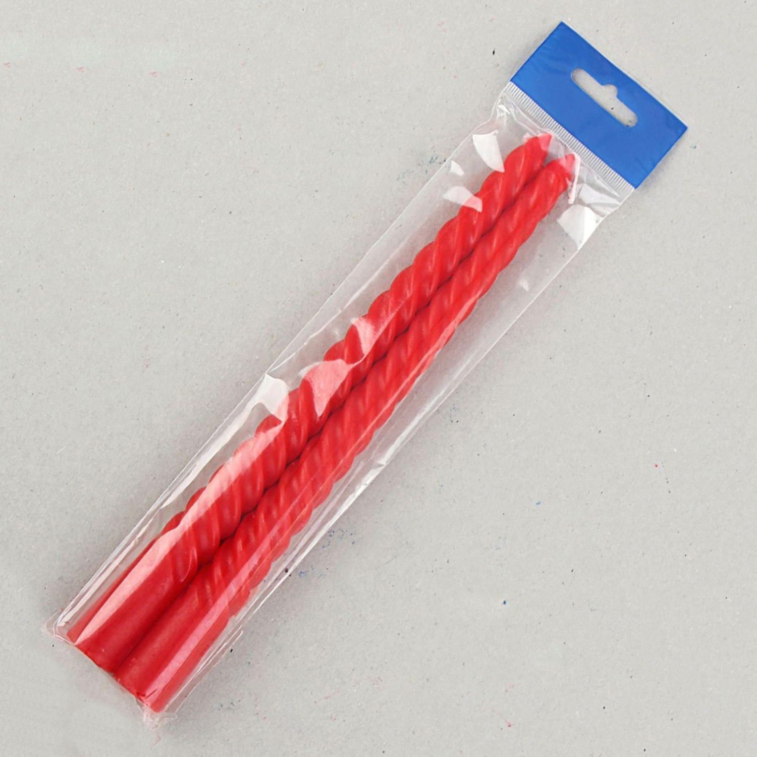 Набор свечей витых, подвес, 2 штуки, красный 1245125