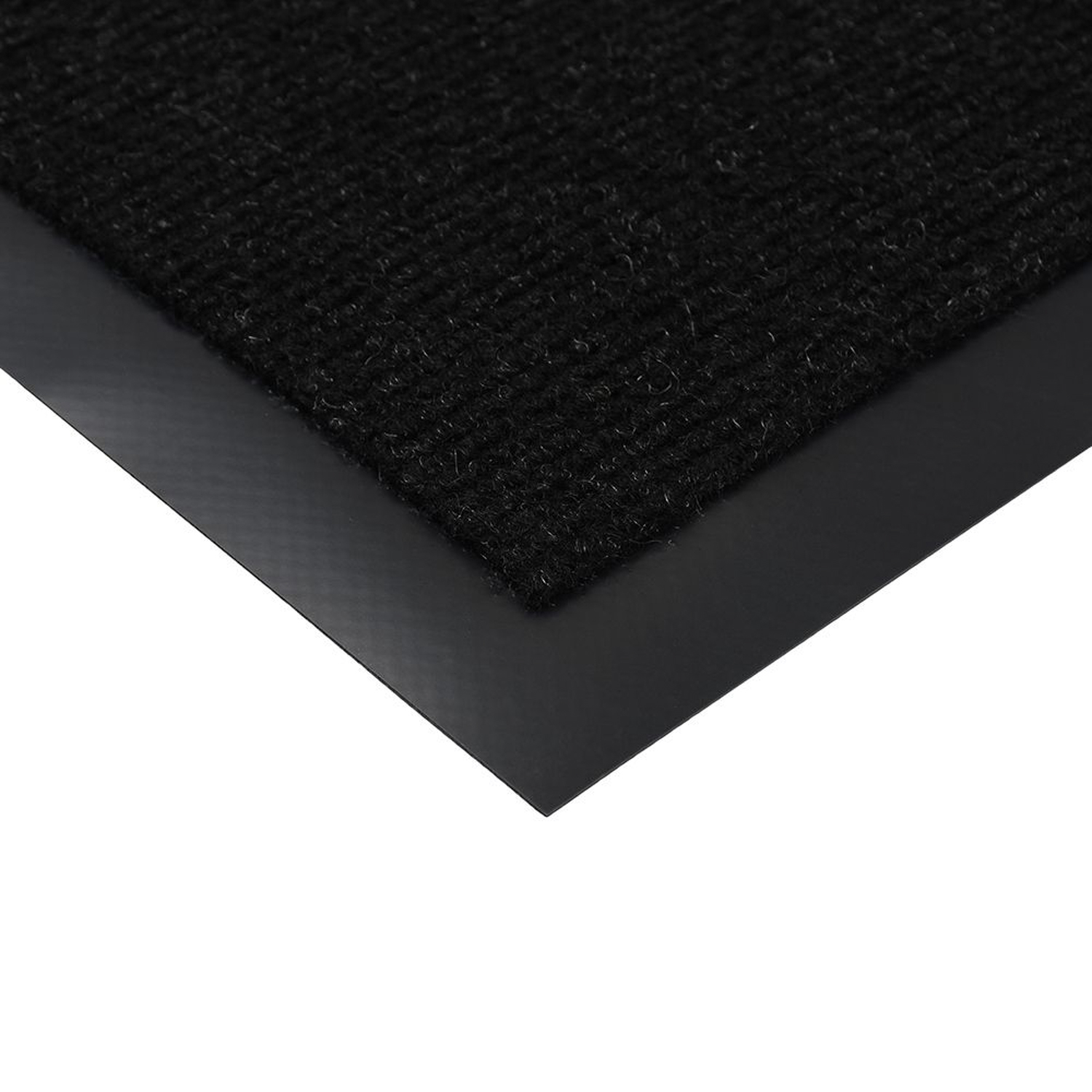 яяяКоврик 90*120 см влаговпитывающий, ребристый черный "TRIP" "VORTEX" (арт.24199)  *1/8