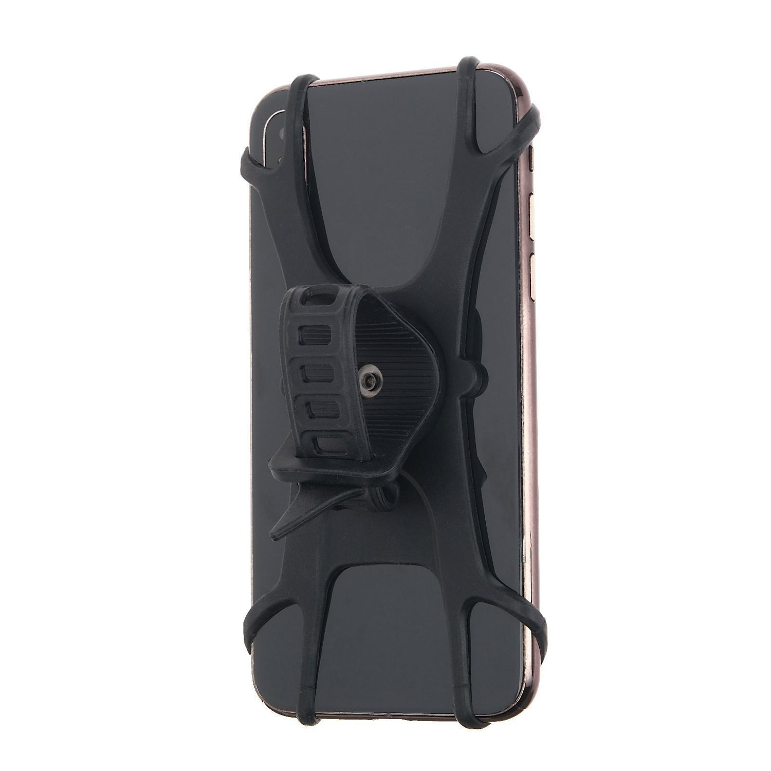 яяяДержатель телефона для мото на руль, вращение 360, черный   5350938