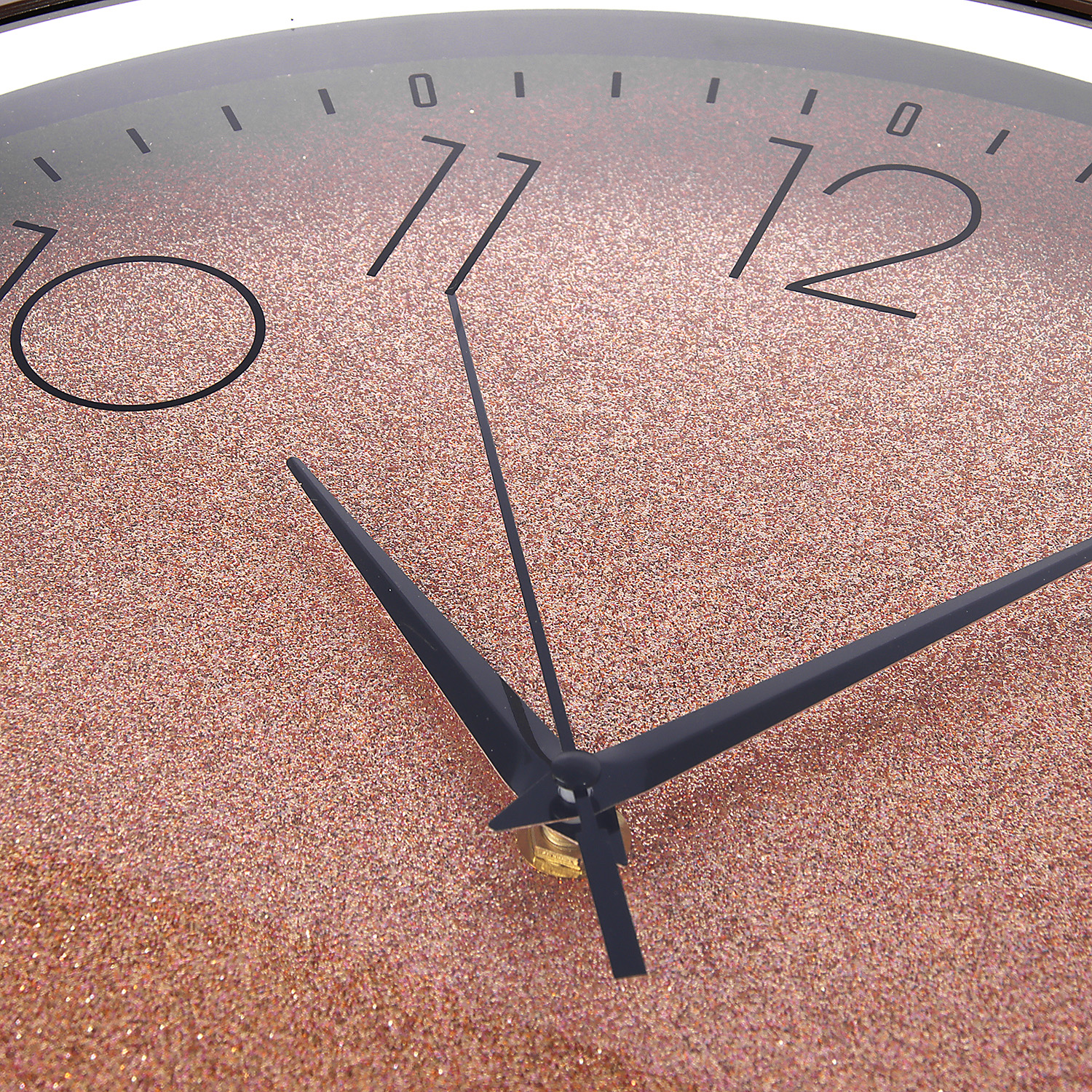 Часы настенные интерьерные «Блестки», плавный ход, d-35 см, золотые 10766284