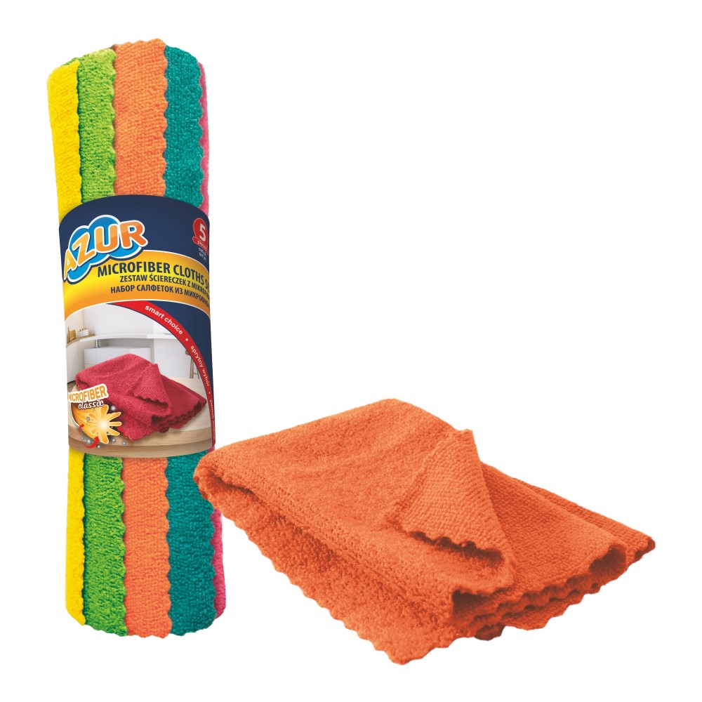 Салфетки д/уборки микрофибра 30х30см 5шт  026190 "York" *1/48 Салфетки д/уборки микрофибра 30х30см 5шт  026190 "York" *1/48