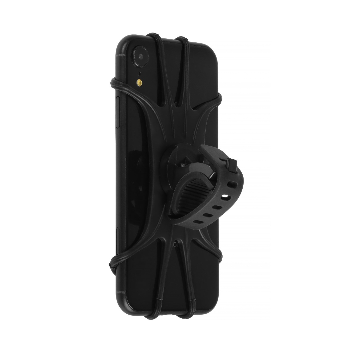 яяяДержатель телефона для мото на руль, вращение 360, черный   5350938