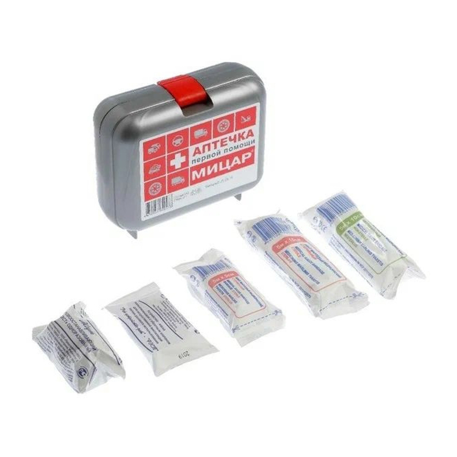 Автомобильная аптечка первой помощи №1 "Мицар" дорожная, футляр 01М 4574977