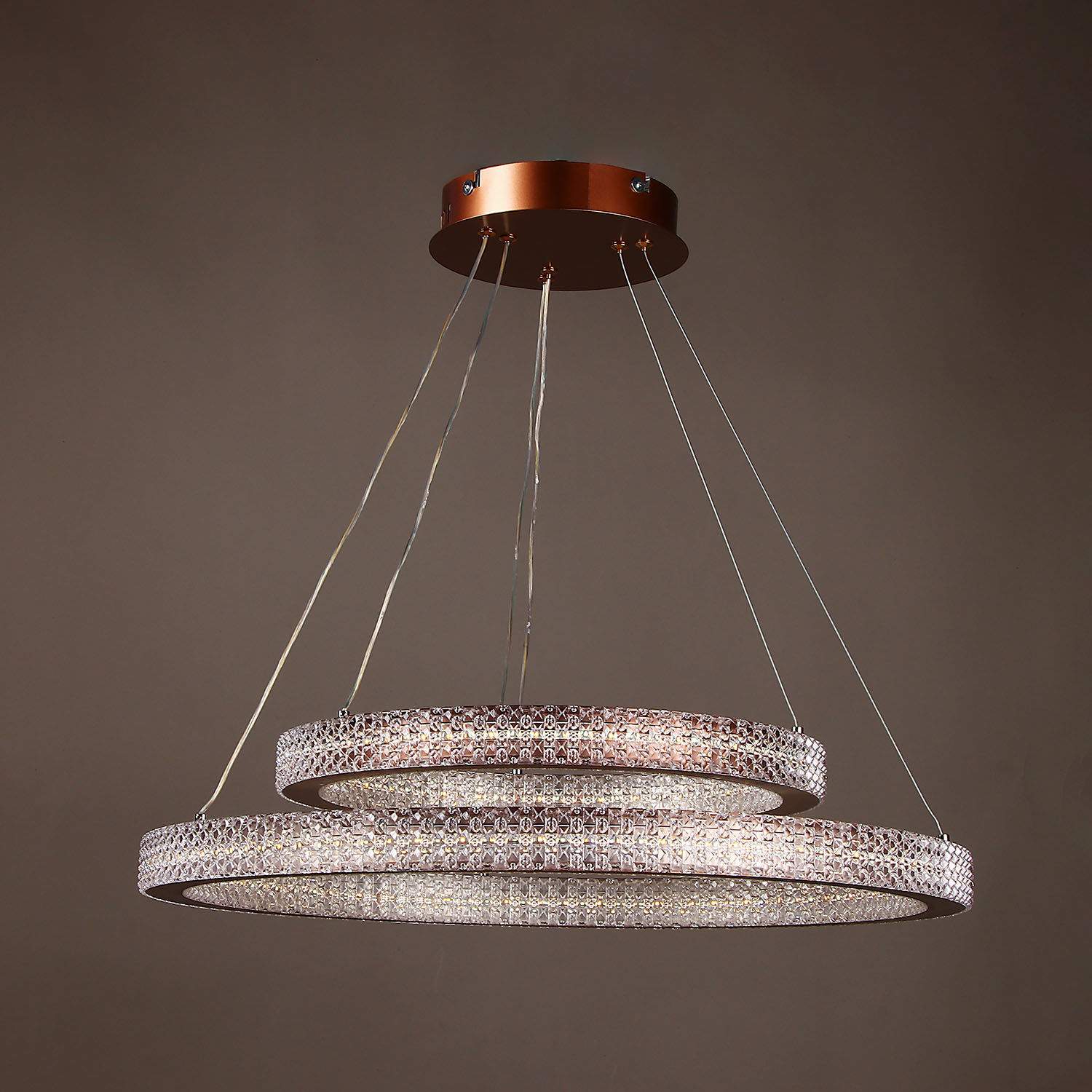 Люстра 9200(9238)/240W coffee 600+400 мм 3 реж., пульт S=20м2 VERNER LIGHTING *1