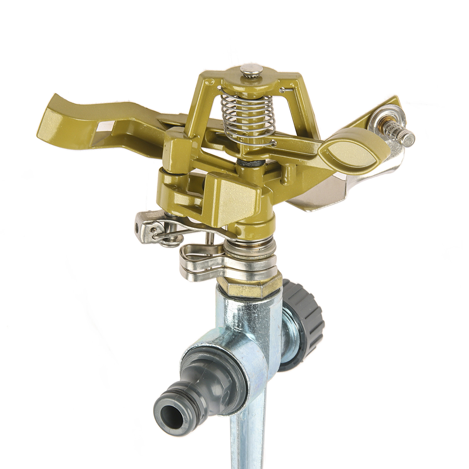 ПОЛИВ Разбрызгиватель импульсный + металлич. пика, корпус из латуни Belamos (8105D) *1/48