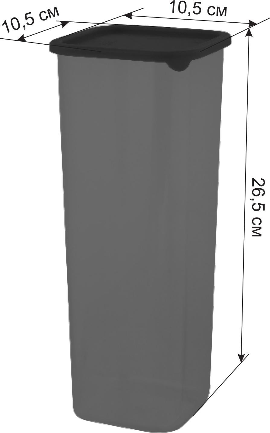 Банка для продуктов пластм. "Black" 1,9л 105x105мм, h265мм SE168610621 "Sugar&Spice" *1/8 Банка для продуктов пластм. "Black" 1,9л 105x105мм, h265мм SE168610621 "Sugar&Spice" *1/8