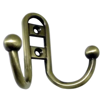 Крючок мебельный БРОНЗА "ZY-208В" 302254 ТРОДОС,хедер *10