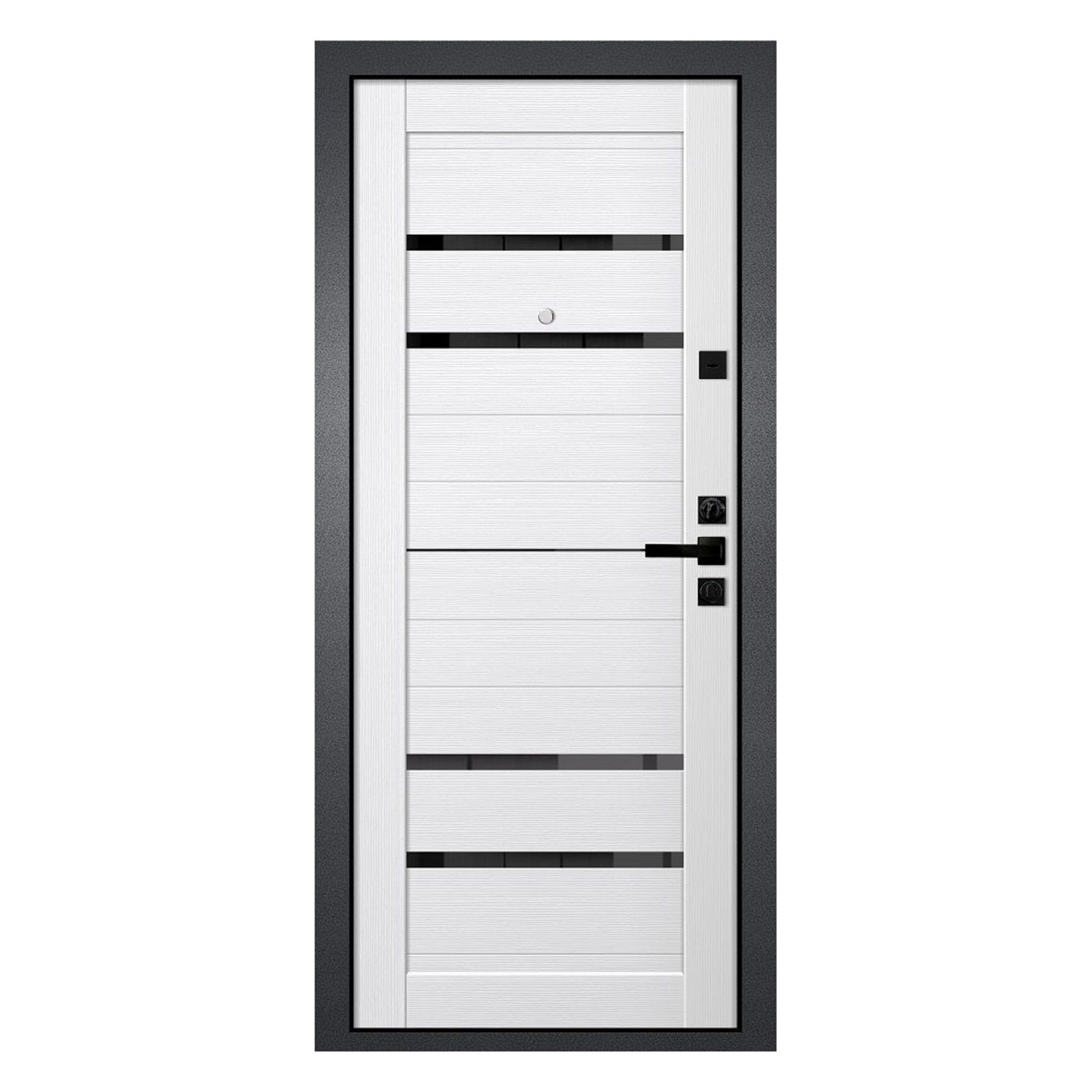 Дверь металлическая 9 см GEROY2 Бетон графит/Белый бланко 960х2050 ПРАВАЯ ДВЕРИ ГУД *1