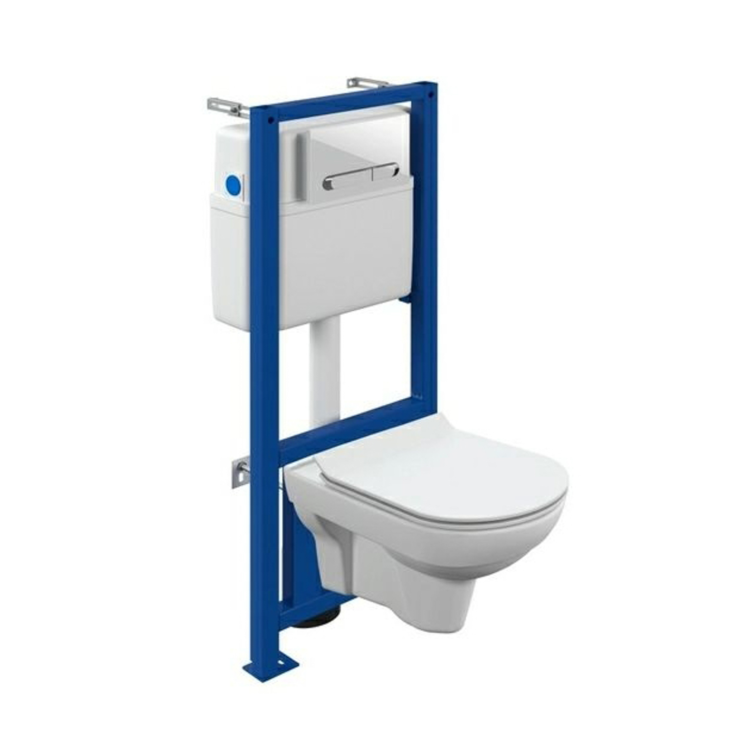 Комплект инсталляции с унитазом Cersanit CITY, сиденье с микролифтом, кнопка белая Комплект инсталляции с унитазом Cersanit CITY, сиденье с микролифтом, кнопка белая