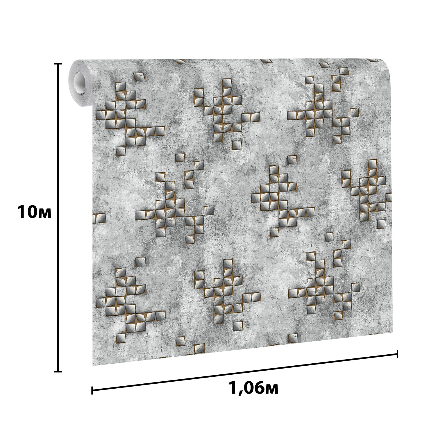 яяяОбои флиз. "Эрисманн" Profi Deco Tetris 60716-06 10.05х1.06м *6