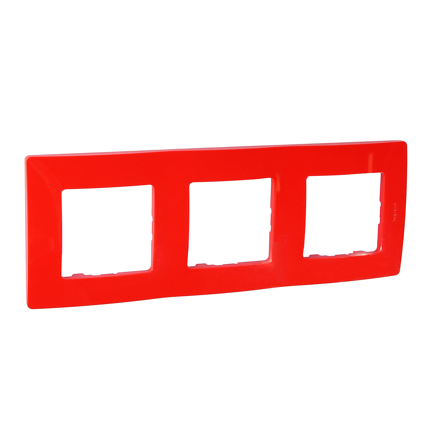 яяяРамка "Etika" 3-м. красн. Leg 672533 *1