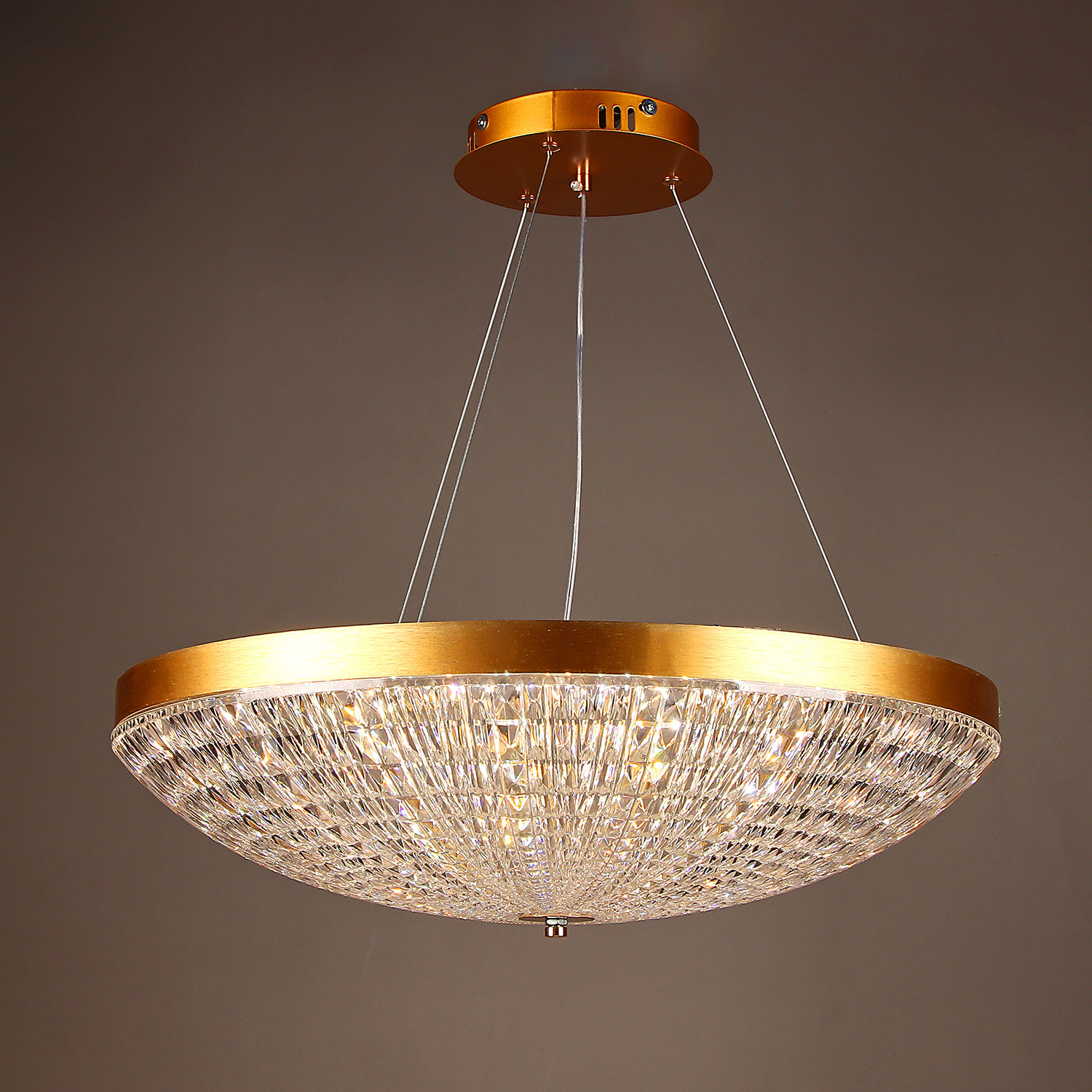 Люстра 9212/100W gold 580 мм 3 реж., пульт S=25м2  VERNER LIGHTING *1
