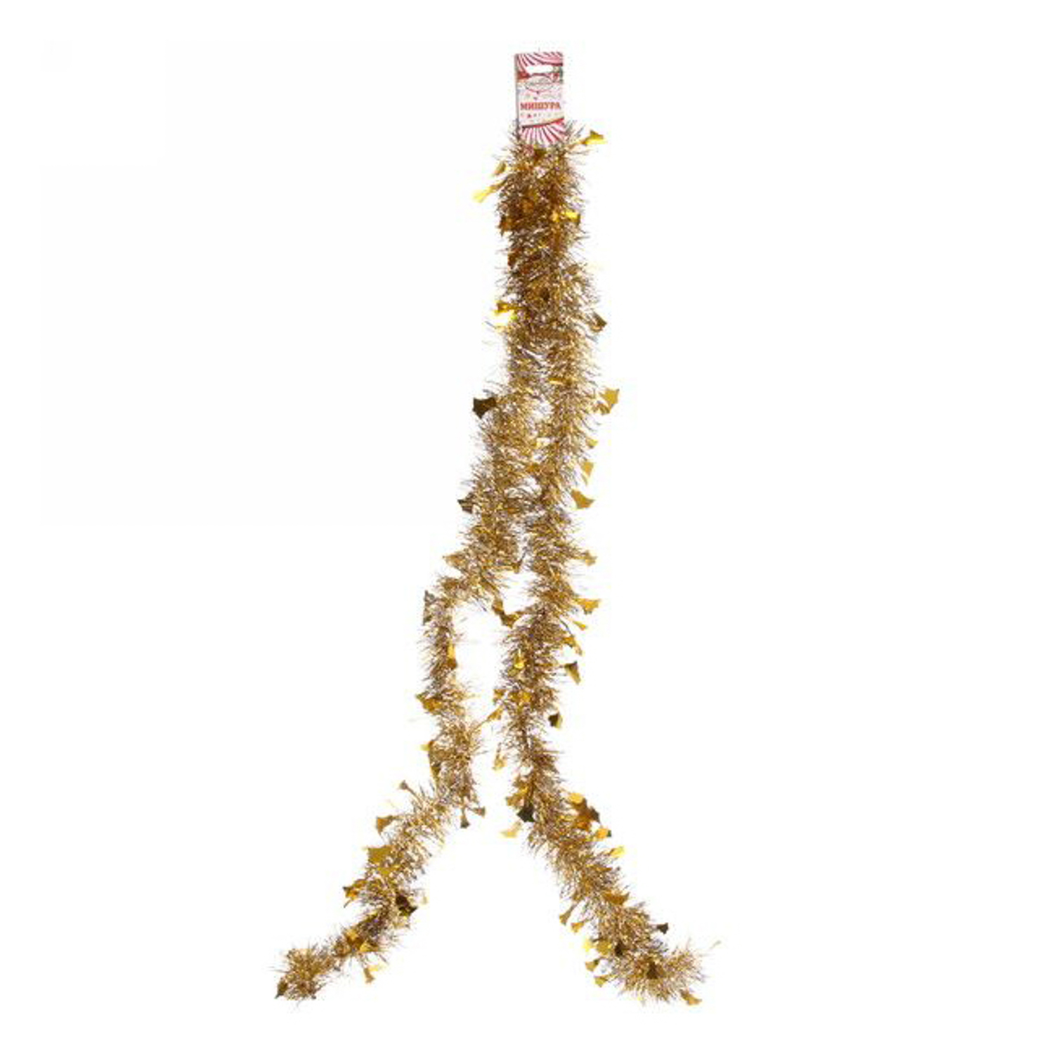 Мишура 2м 7 см "Колокольный звон", Золото