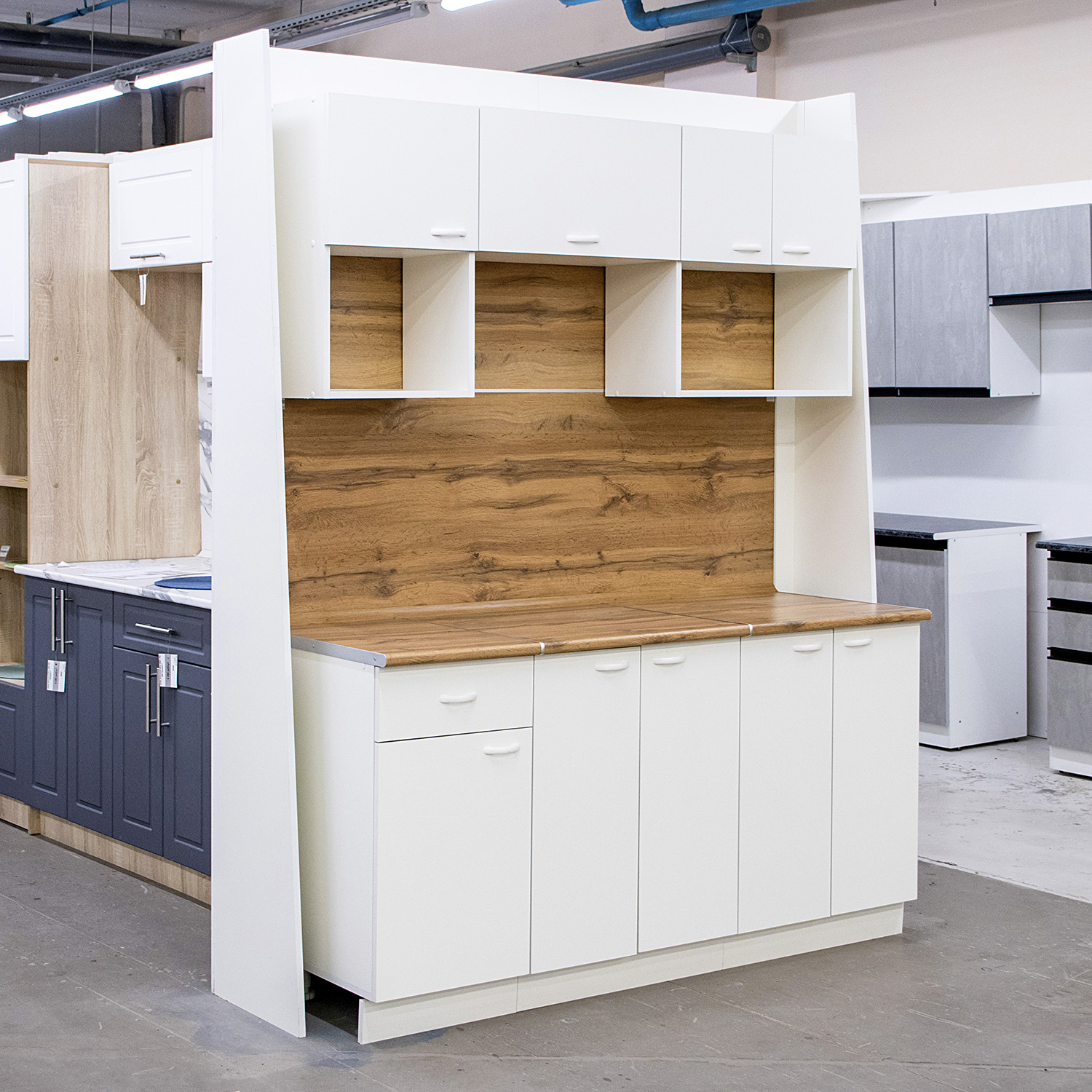 Шкаф навесной 600х676х290 мм BROZEX-WOOD Liberty, с двумя дверцами, белый