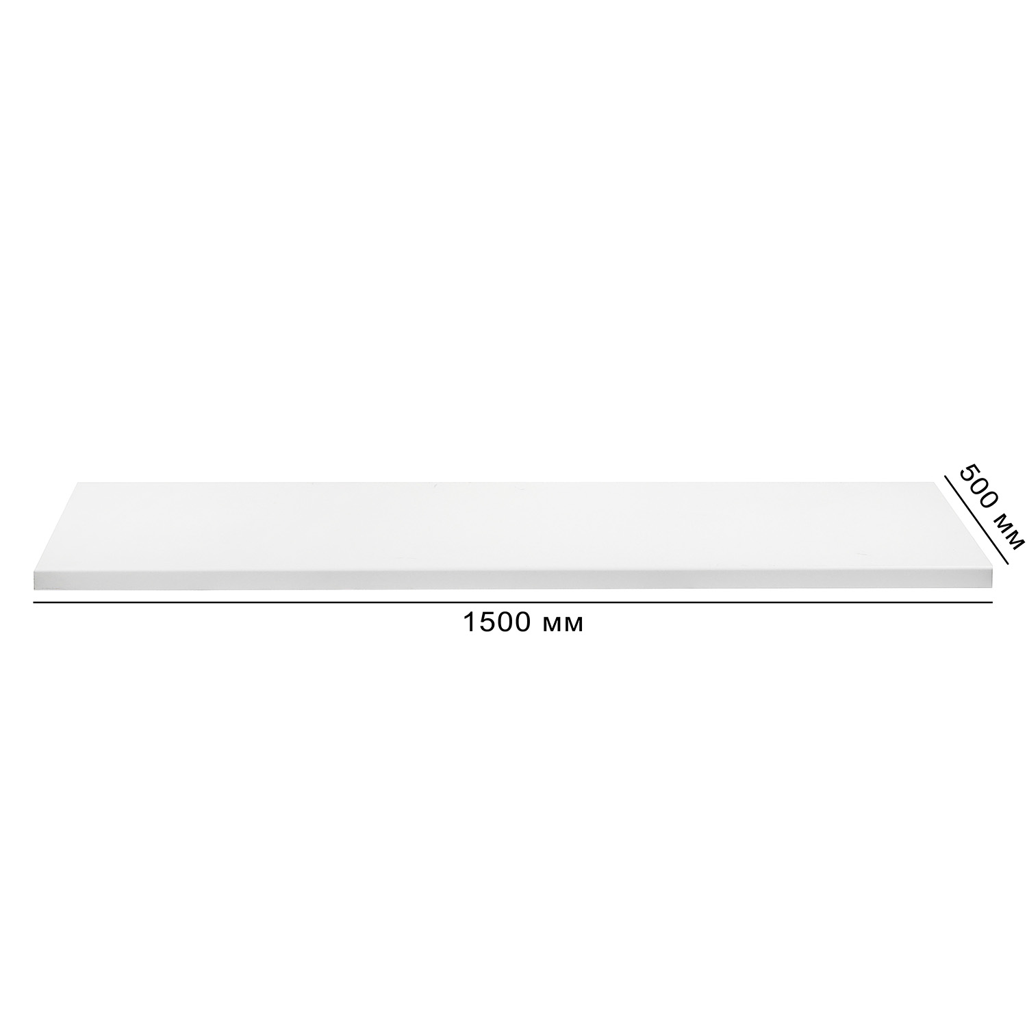 Подоконник ПВХ, 500х1500 мм, белый Подоконник ПВХ, 500х1500 мм, белый