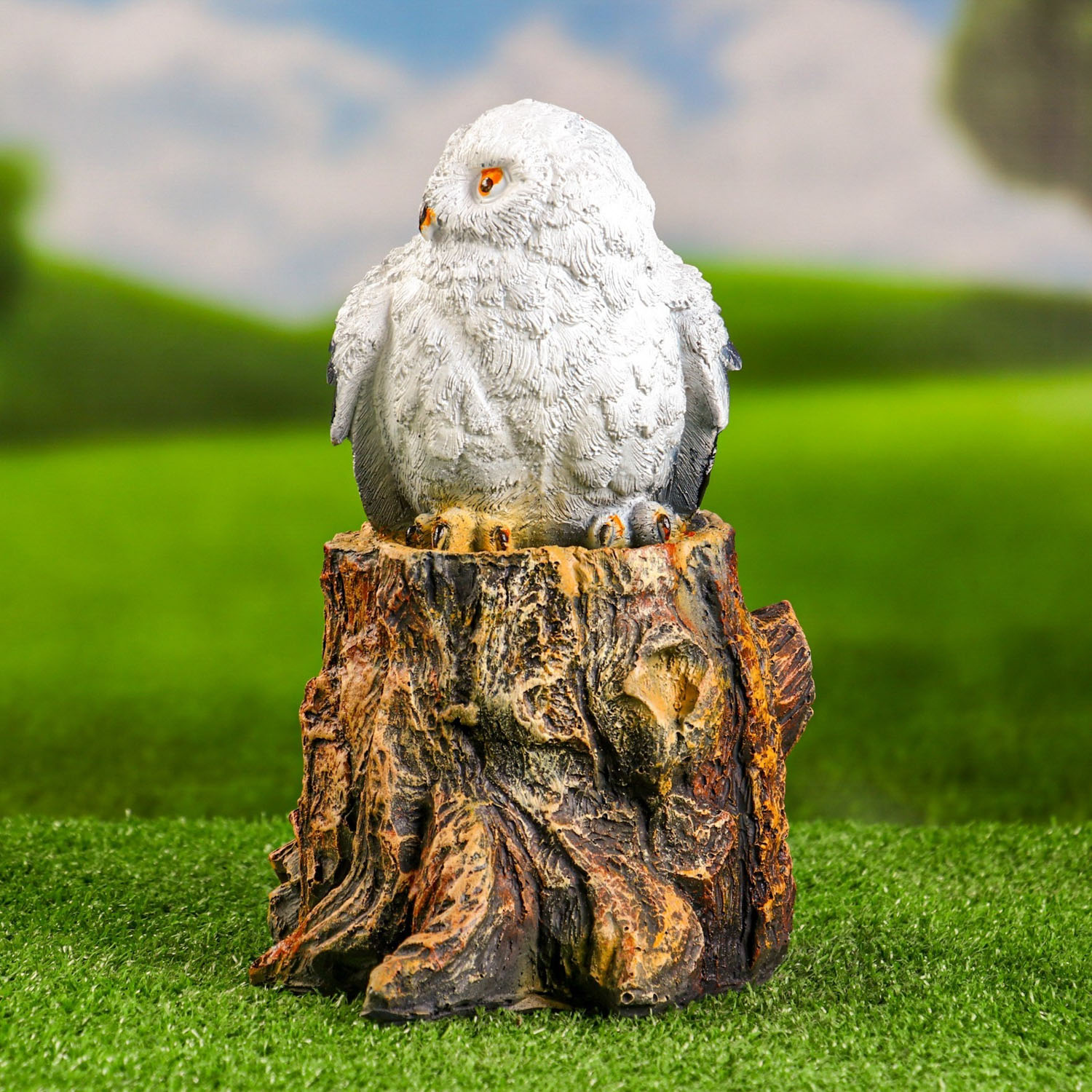 Садовая фигура "Совенок на пеньке" 25см 9487955