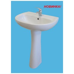 Умывальник ВЕРСИЯ белый с 2 отверстиями (г.Воротынск) (к нему подходит пьедестал СОНАТА) *1 Умывальник ВЕРСИЯ белый с 2 отверстиями (г.Воротынск) (к нему подходит пьедестал СОНАТА) *1