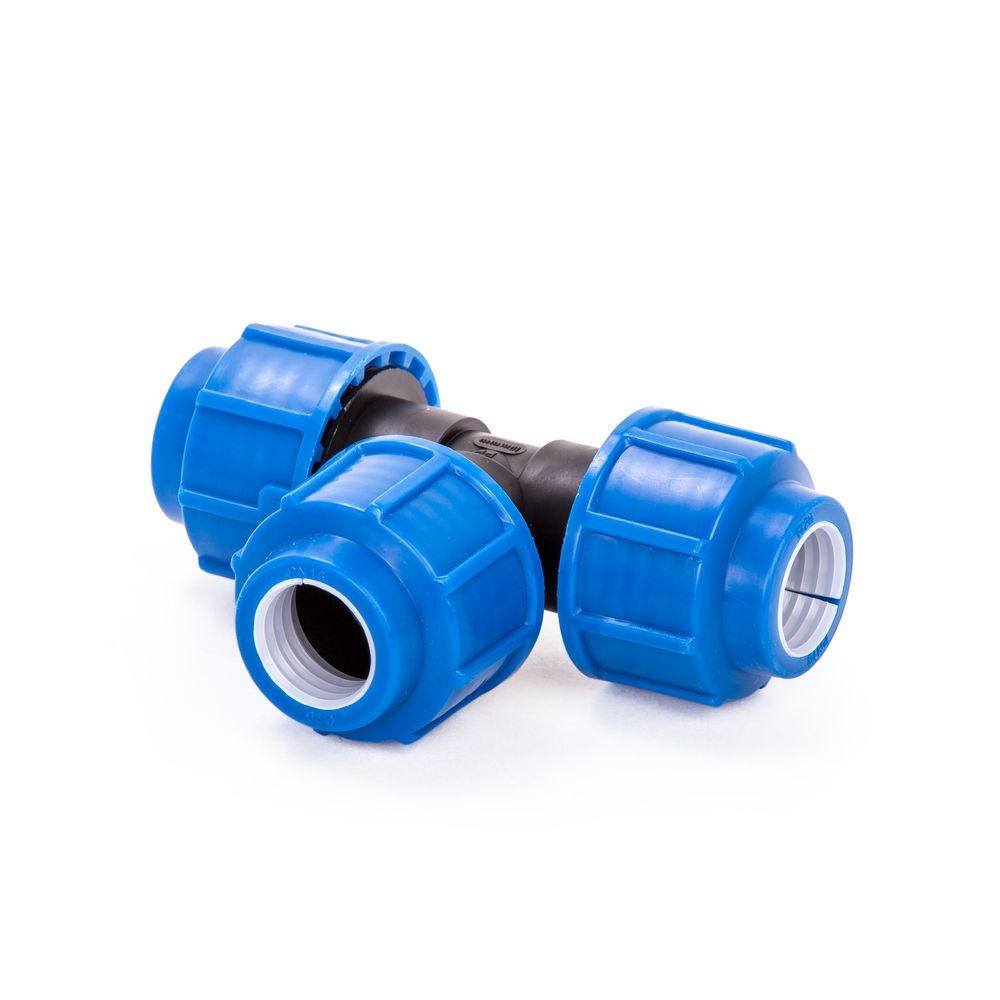 Тройник ПНД компрессия Ø 32х32х32 *1/60