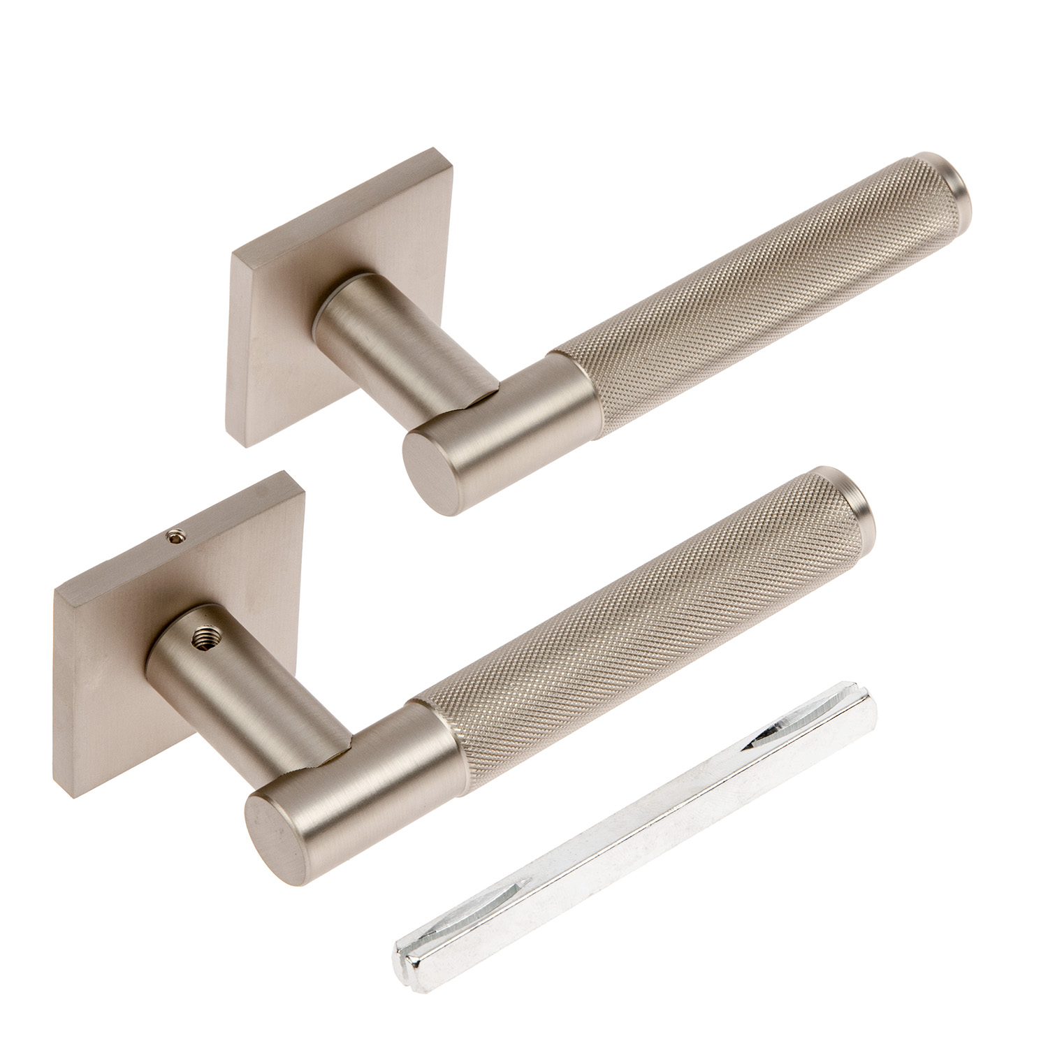 Ручка раздельная НИКЕЛЬ суперматовый H-30148-A-NISM Slim Code Deco *1/18