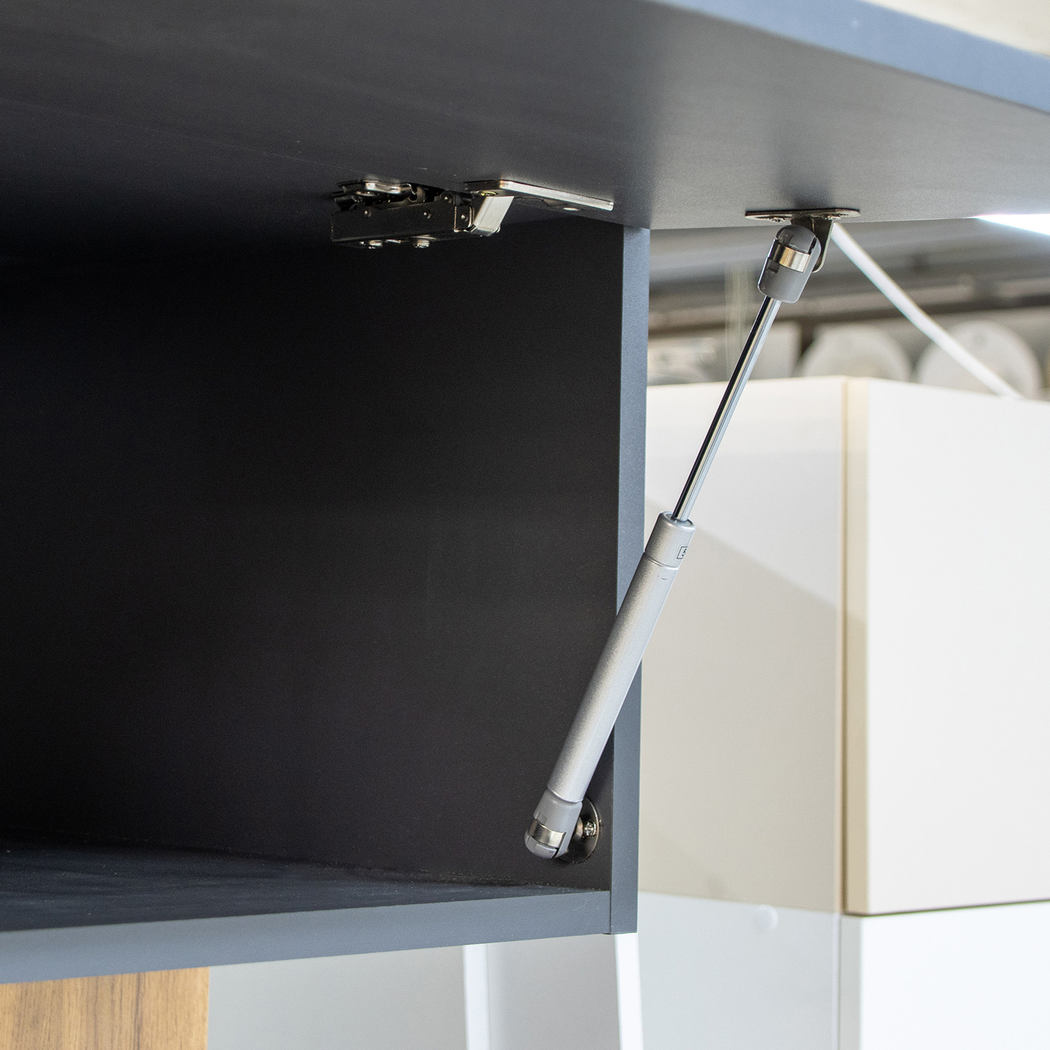 Шкаф навесной 400х300х290 мм BROZEX-WOOD Next, 3 ярус, графит