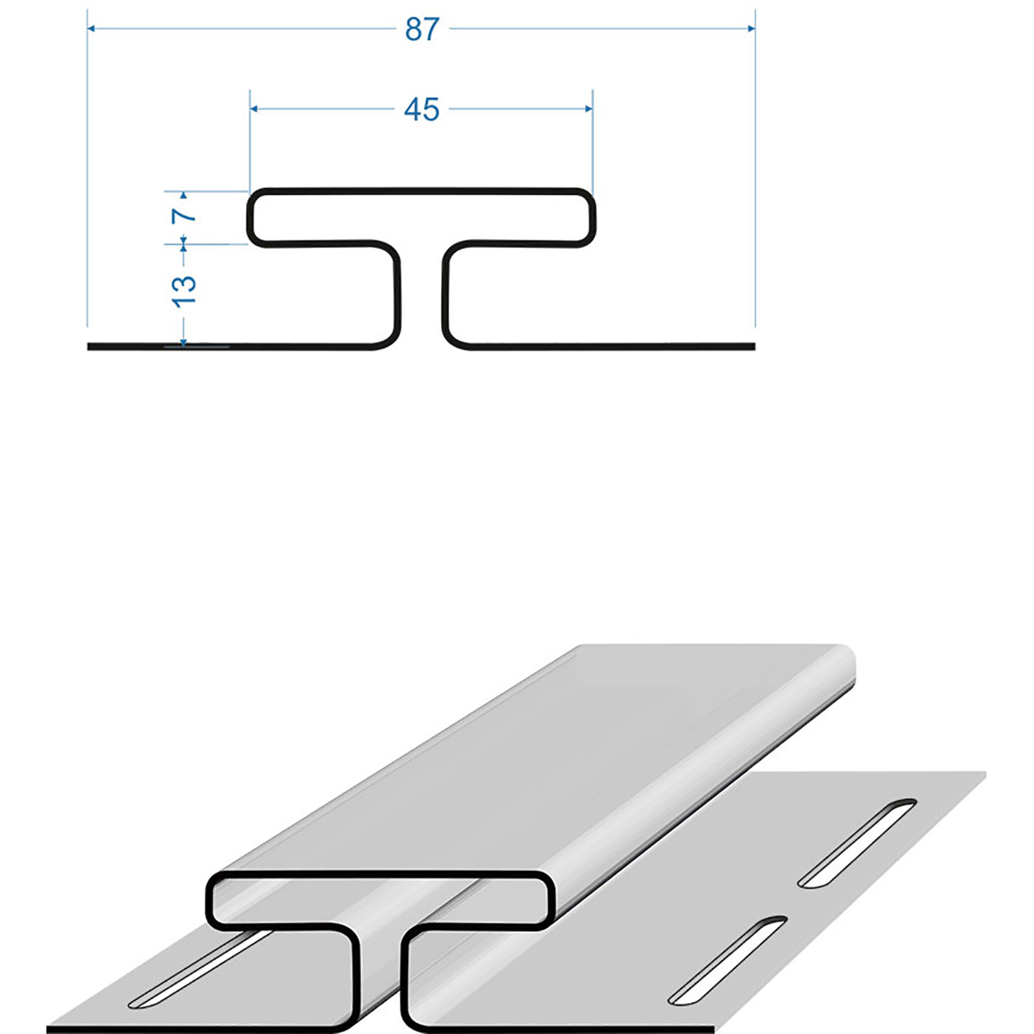 Профиль Н LUX Орех (3м) Дёке