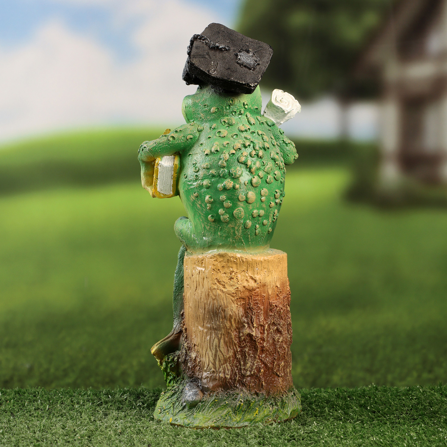 Садовая фигура "Лягушонок с книгой" 28см 10322286