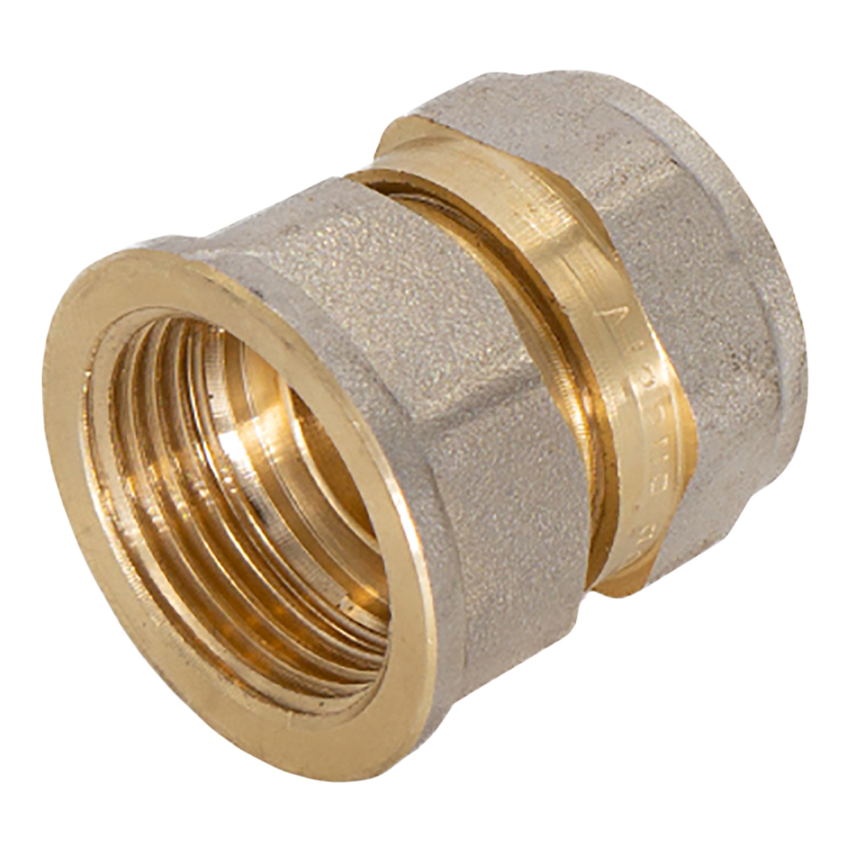 Муфта переходная 20х1/2"(Ø15) цанга/мама CTM CCF02012 *10/100