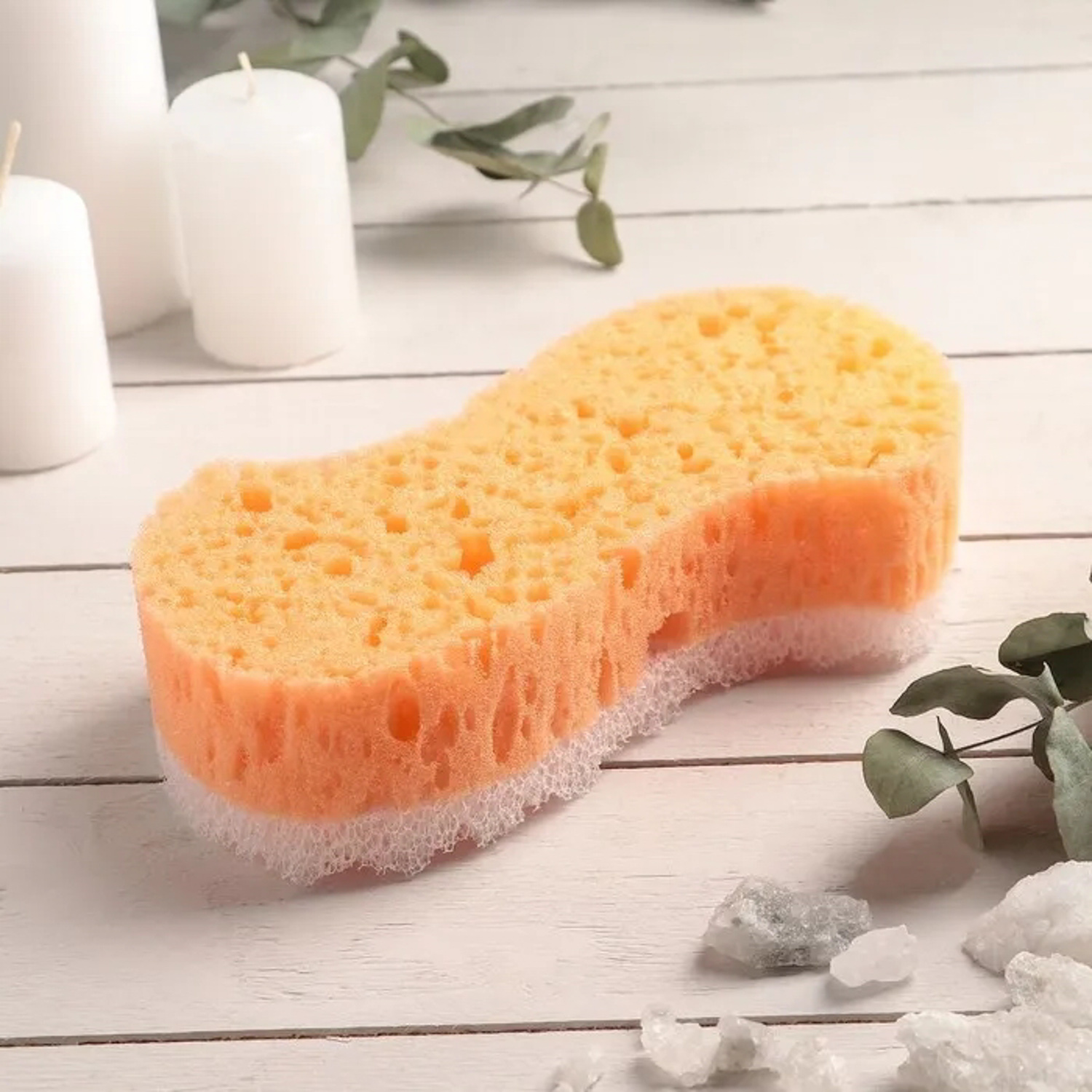 яяяГубка массажная волна "Наслаждение" 18×9,5×5 см 672734