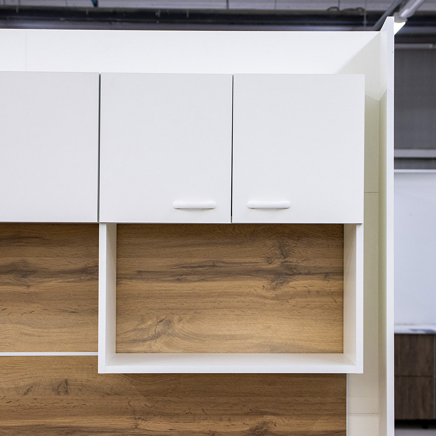 Шкаф навесной 600х676х290 мм BROZEX-WOOD Liberty, с двумя дверцами, белый