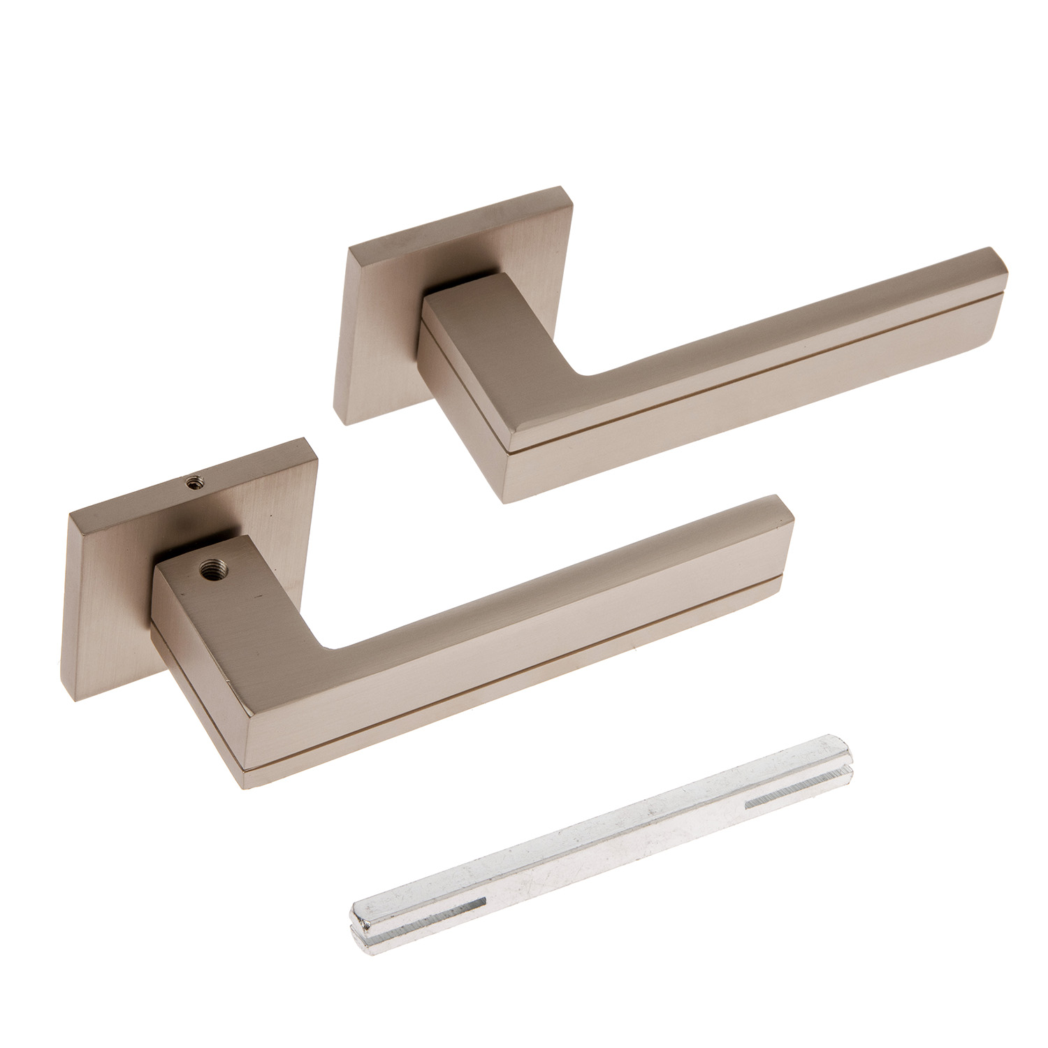 Ручка раздельная НИКЕЛЬ суперматовый H-30153-A-NISM Slim Code Deco*1/18