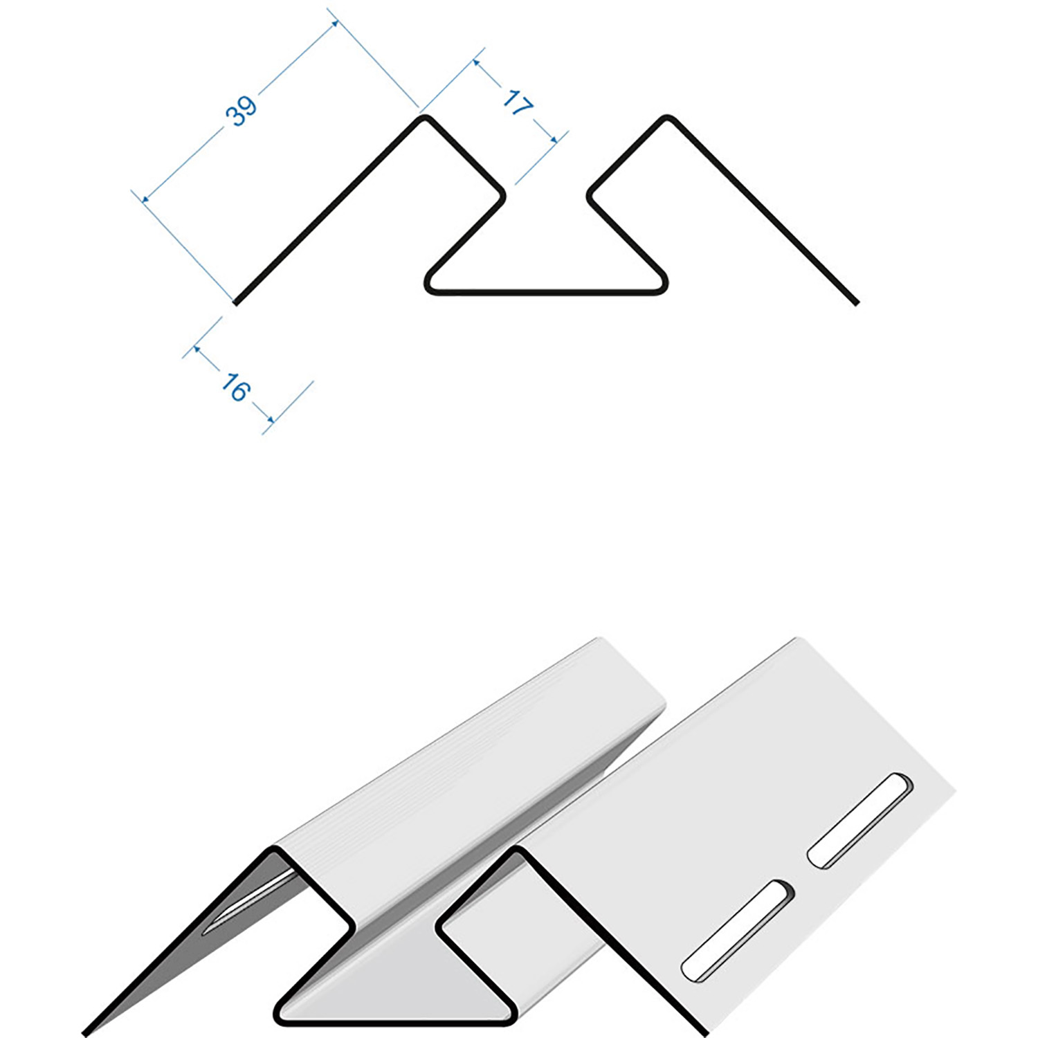 Внутренний угол PREMIUM Сливки (3м) Дёке