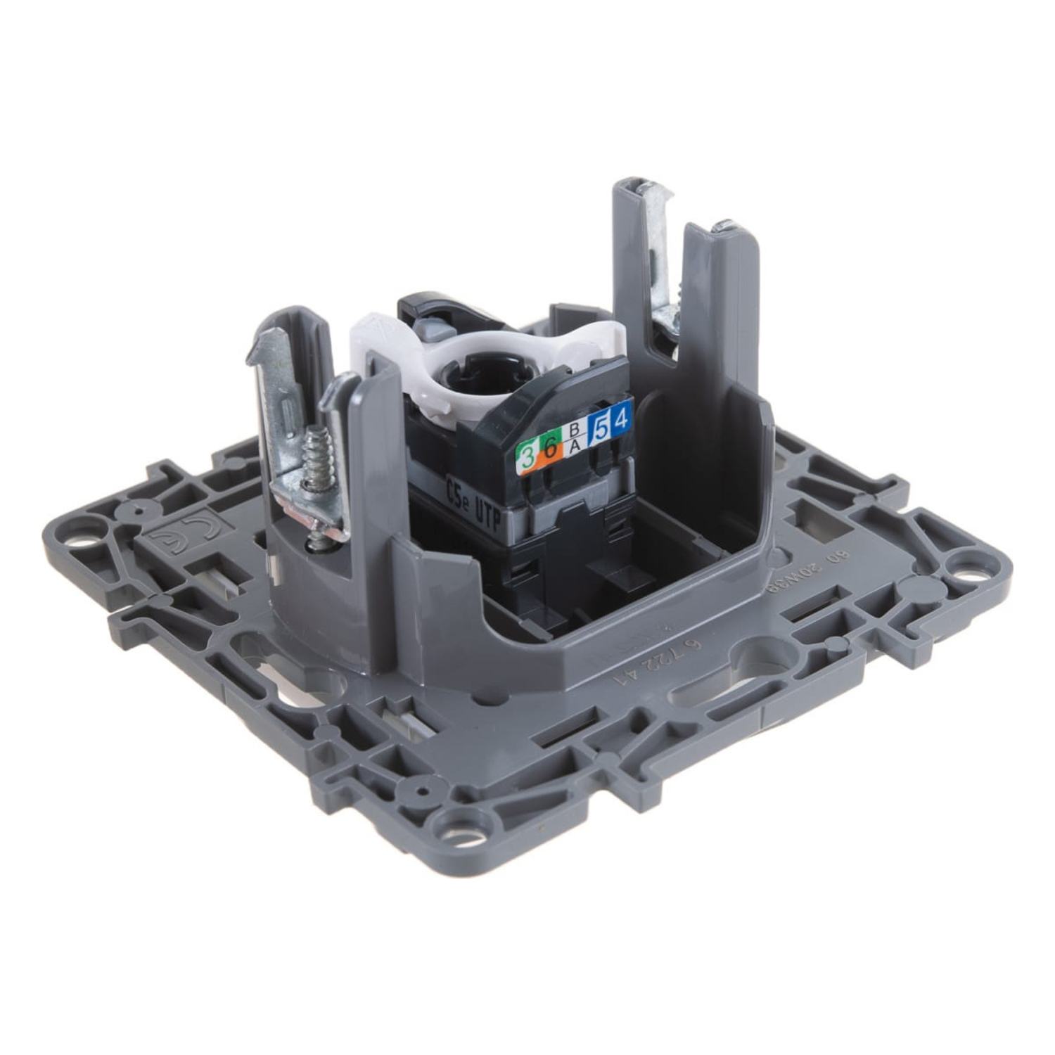 Механизм розетки информ. 1-м СП Etika RJ45 CAT.5 UTP бел. Leg 672241