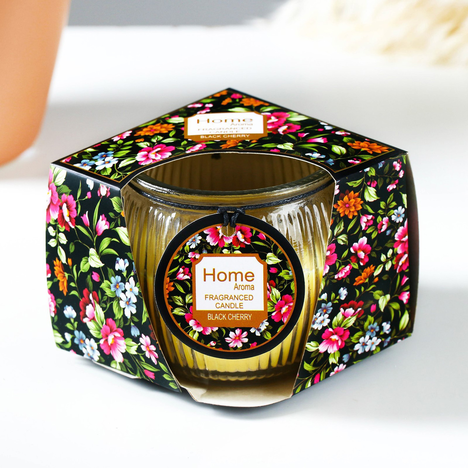 Свеча ароматическая в стекле 7х5,5см 4385144