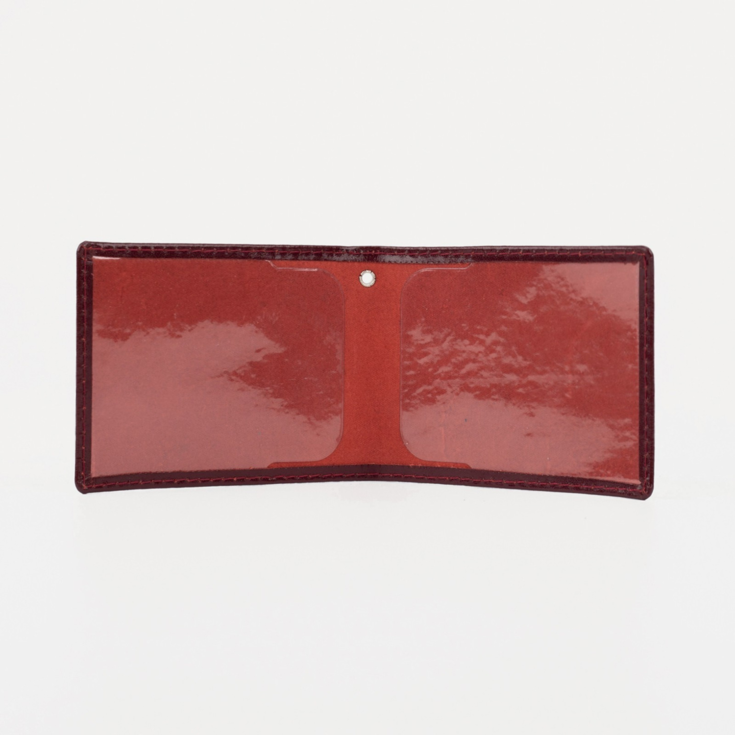 Обложка для удостоверения МВД, 10*0,3*8, шик спилок, тисн.фольга+Герб, 4уг, бордо 164236