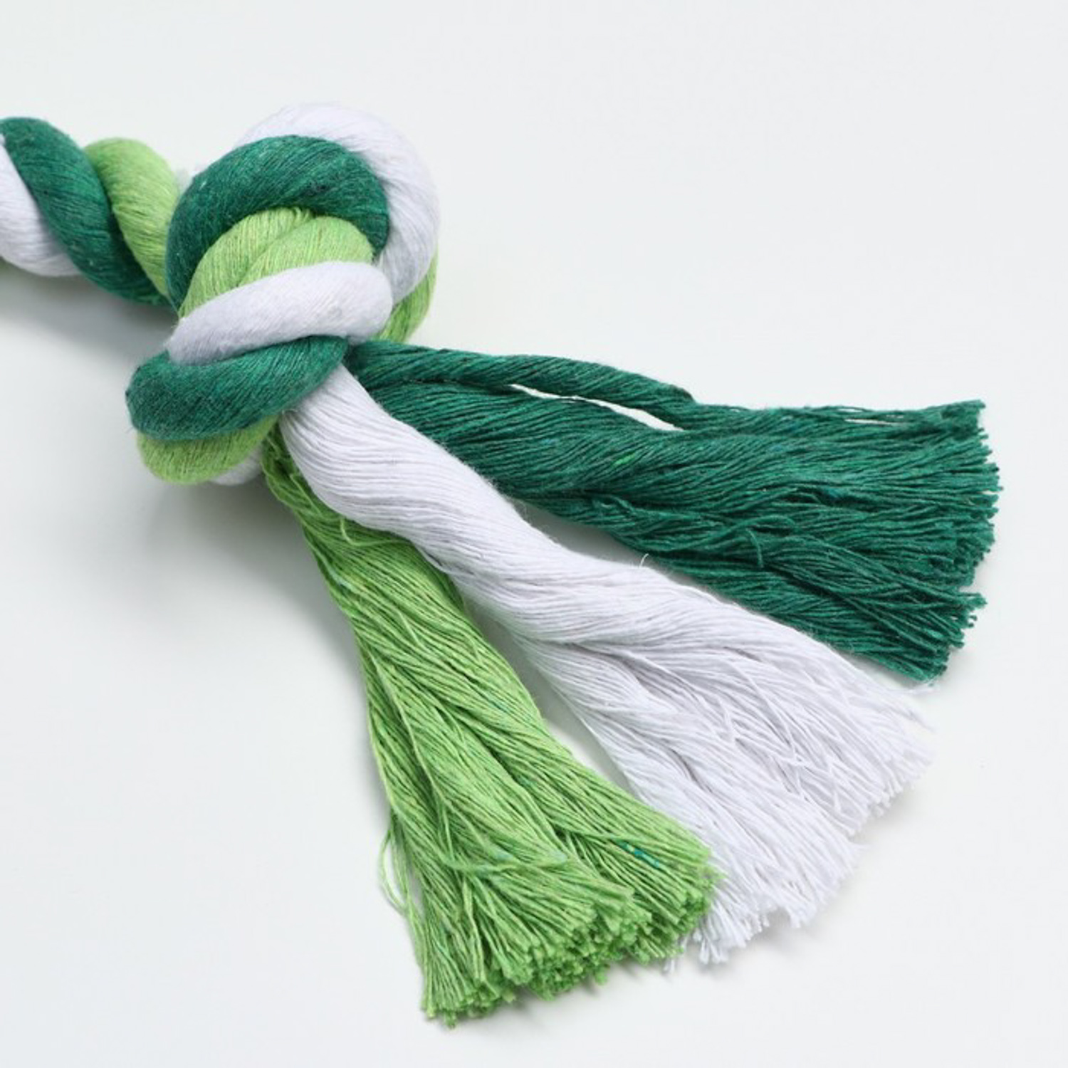 Игрушка тренировочная канатная "3 узла", 115 г, микс цветов 769126