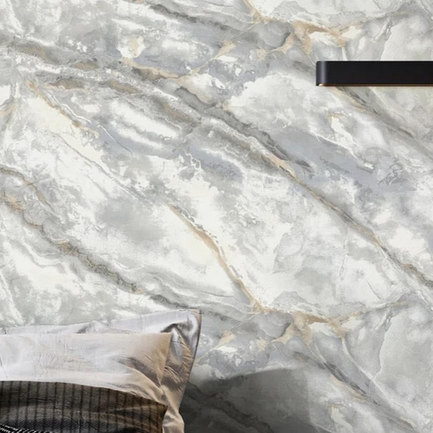 Обои флиз "AS Палитра" Аспект Deluxe Обсидиан (сер.) 70633-41 1,06*10м *1/6