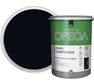 Эмаль акриловая черная 1,1 кг Ореол матовая *1/6/336