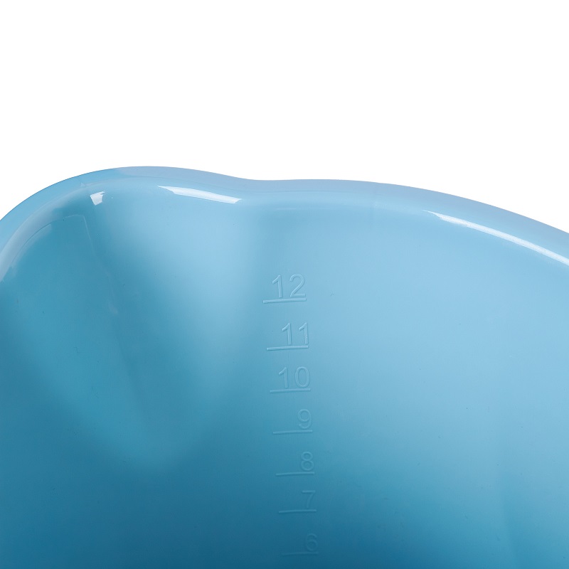 Ведро д/мытья пола пластм. со вставкой для Отжима 12л овальн.,Мет.р."Vogue" Небесный SV3827НБС *1/12