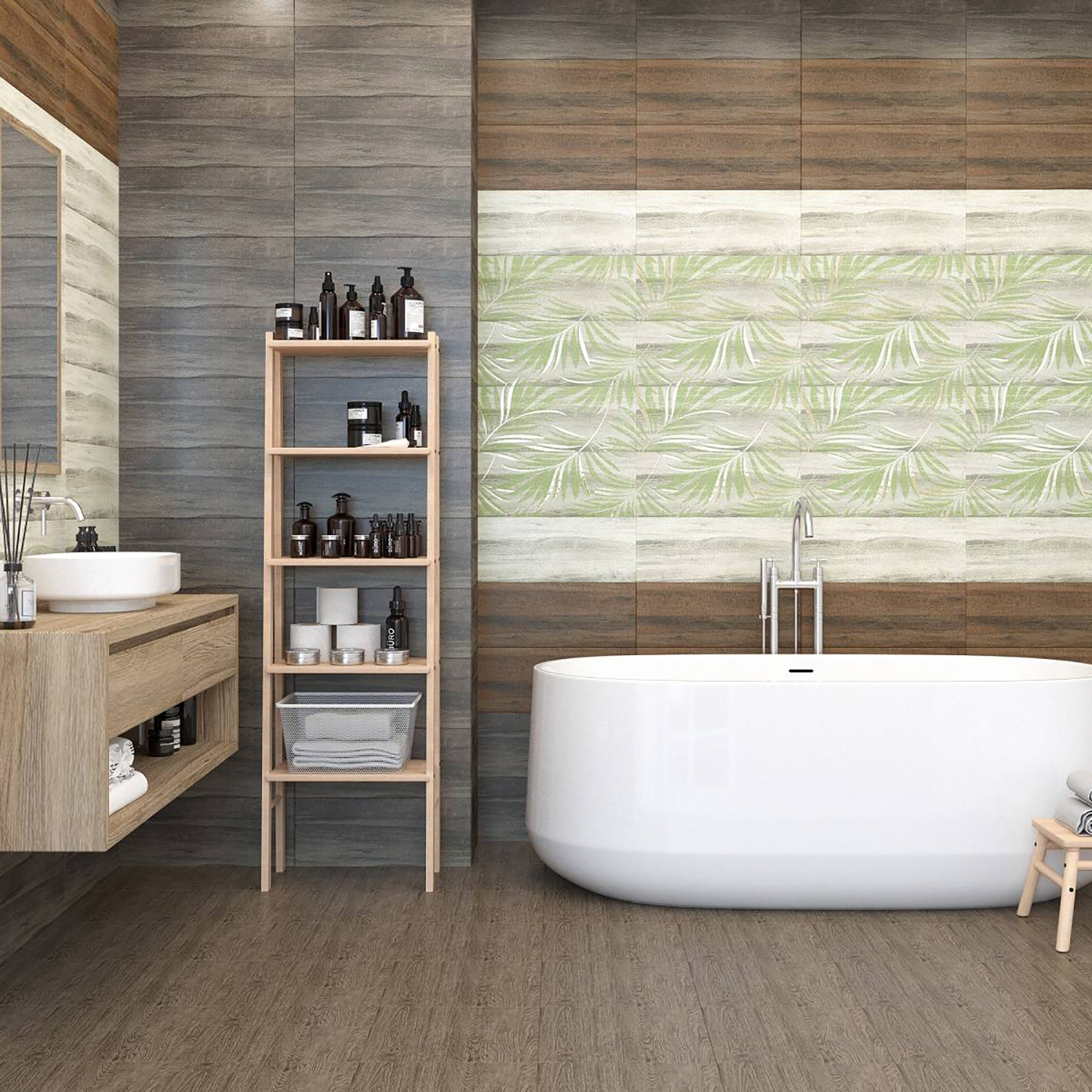 Декор-панно Миф Гавайи  500*400*7,5 2050-001-08 (из 2-х плиток) VINCHI *1/6