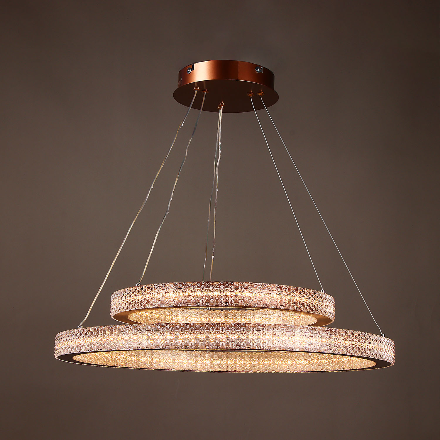 Люстра 9200(9238)/240W coffee 600+400 мм 3 реж., пульт S=20м2 VERNER LIGHTING *1