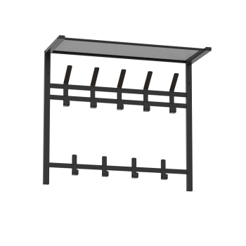 Вешалка настенная с полкой 2-х ярусная 670х270х585мм "Торонто 22" Черная ВСПТ22 Ч ("ЗМИ") *1 Вешалка настенная с полкой 2-х ярусная 670х270х585мм "Торонто 22" Черная ВСПТ22 Ч ("ЗМИ") *1