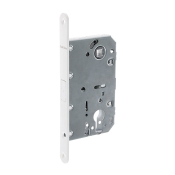 Защелка врезная п/ручку и цил.мех. БЕЛЫЙ матовый МАГНИТНАЯ 5300-MC-WМ Code Deco*1/40