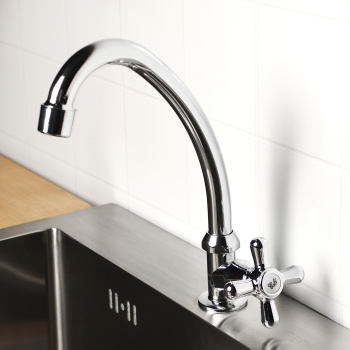 Смеситель для кухни Roegen RP533A, высокий излив, одновентильный