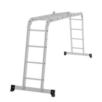Лестница-стремянка алюм. "трансформер" 4секц. х 4ст., общ.дл.4,33м "Новая высота" 1320404 (СПб) *1